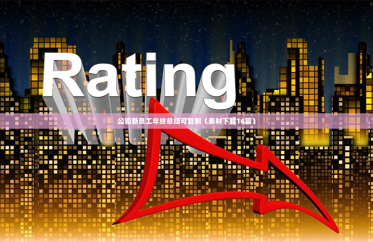 公司新员工年终总结可复制（素材下载16篇）