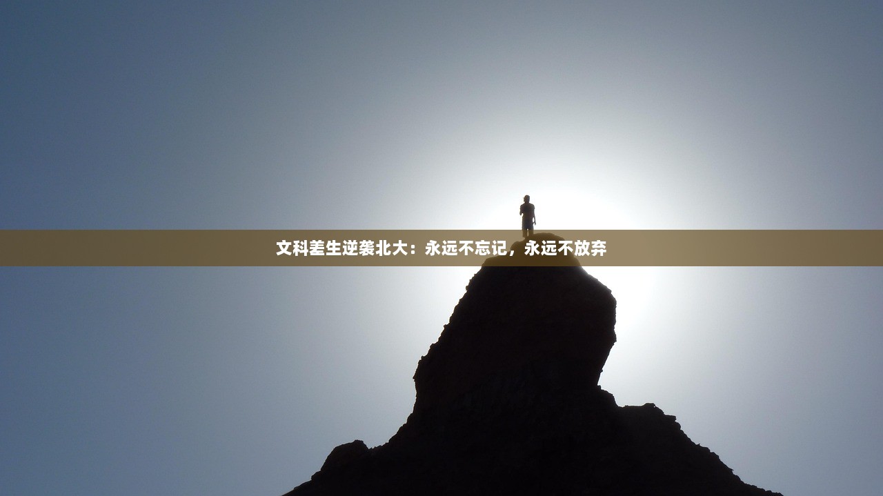 文科差生逆袭北大：永远不忘记，永远不放弃