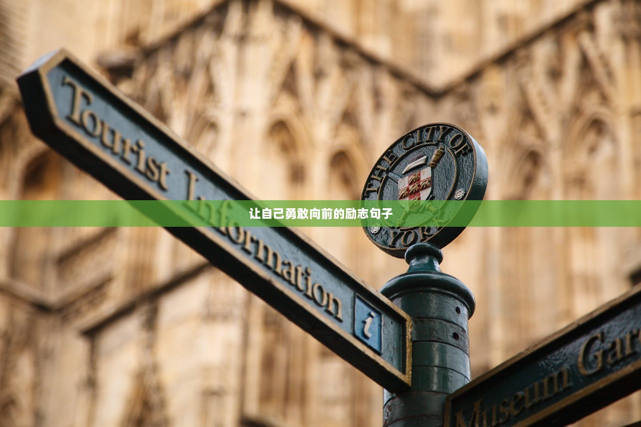 让自己勇敢向前的励志句子  第1张
