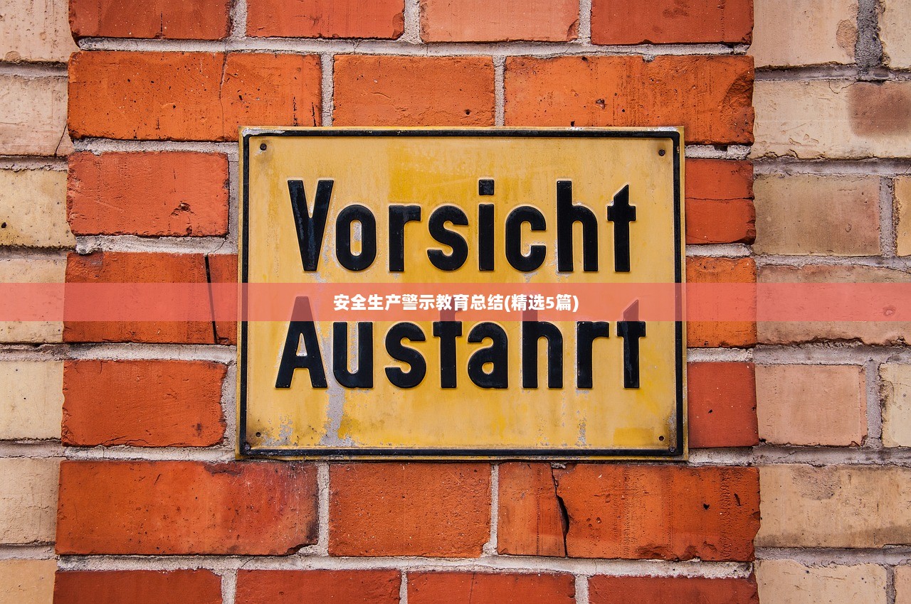 安全生产警示教育总结(精选5篇)