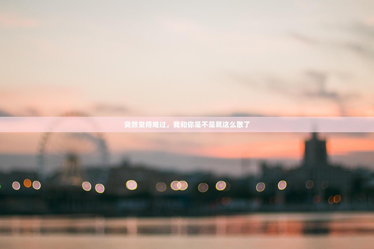 突然觉得难过，我和你是不是就这么散了