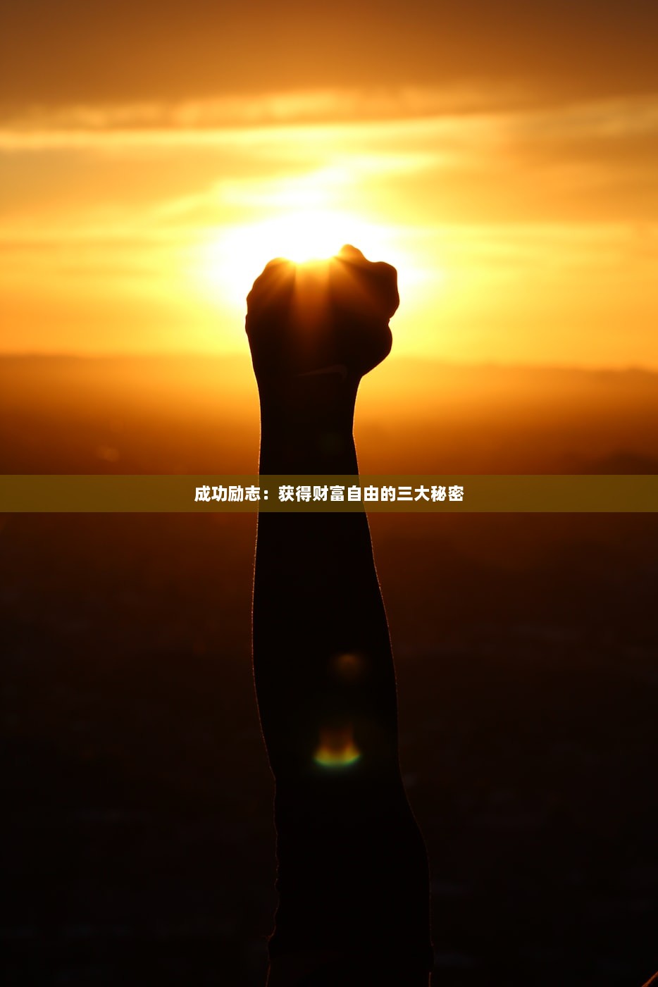 成功励志：获得财富自由的三大秘密