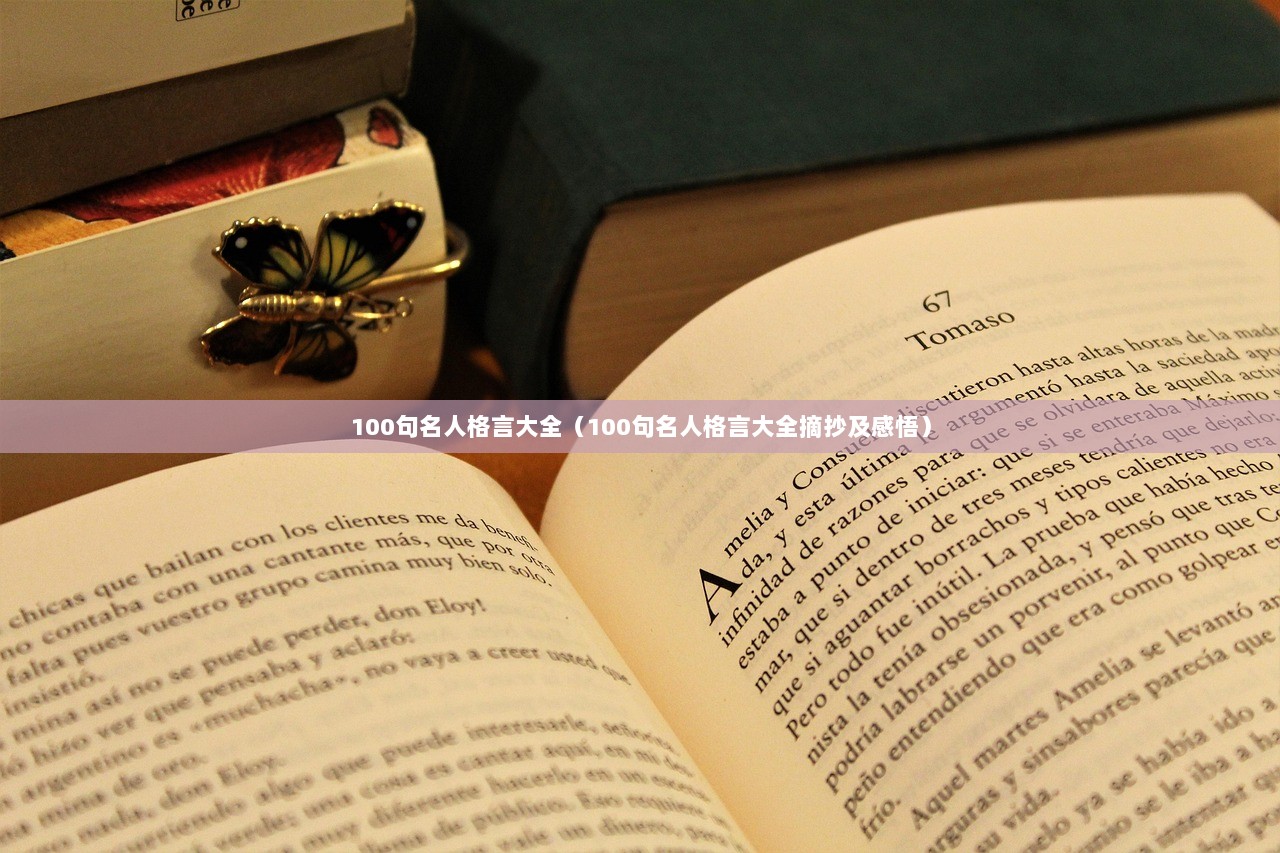 100句名人格言大全（100句名人格言大全摘抄及感悟）