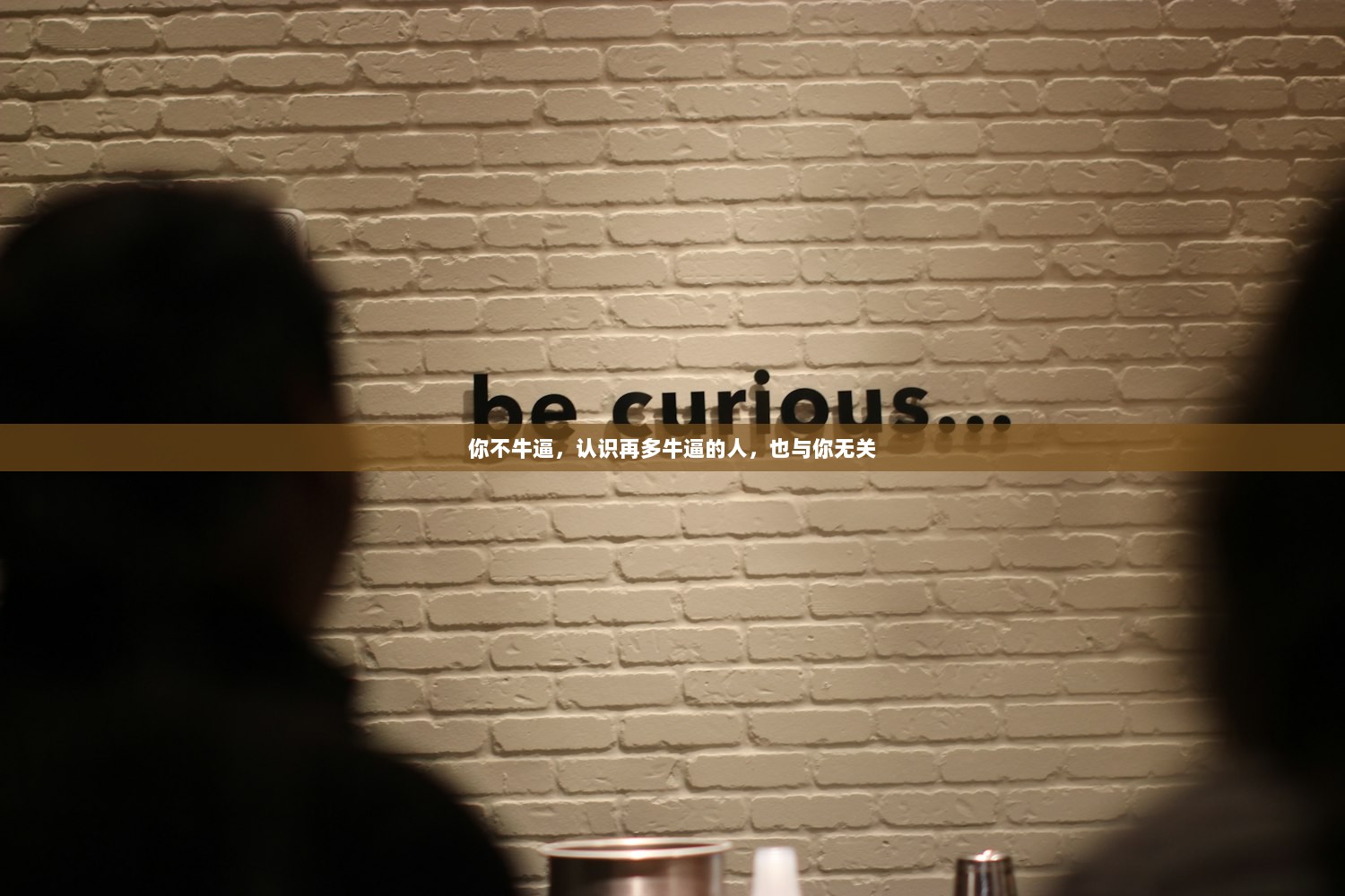 你不牛逼，认识再多牛逼的人，也与你无关