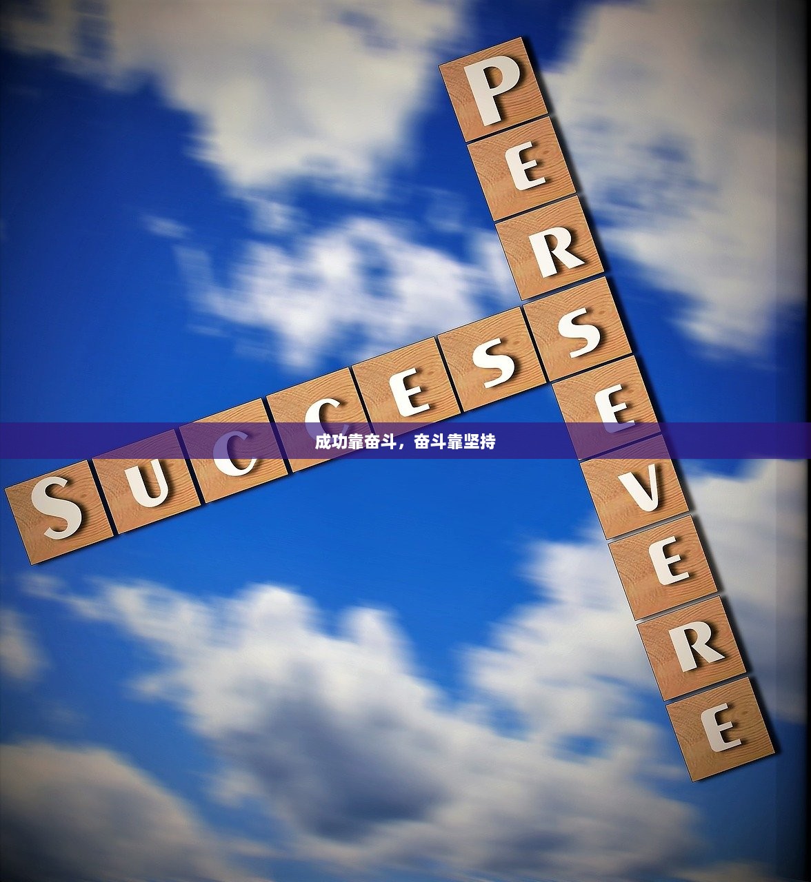 成功靠奋斗，奋斗靠坚持