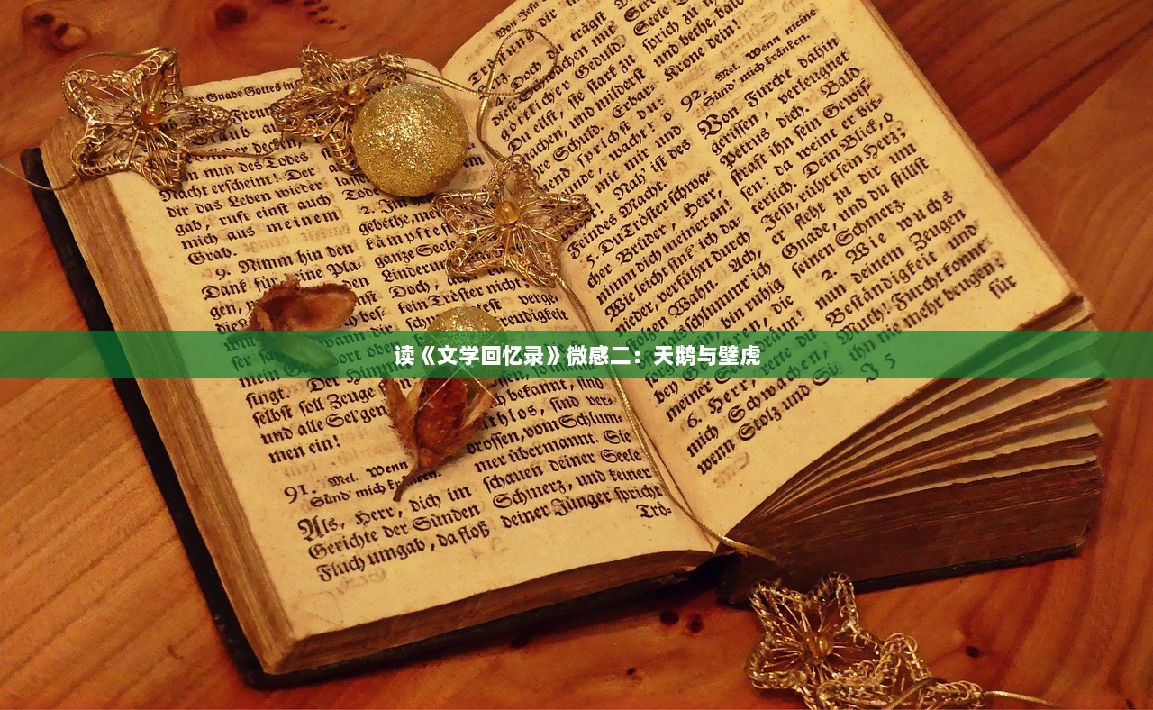 读《文学回忆录》微感二：天鹅与壁虎