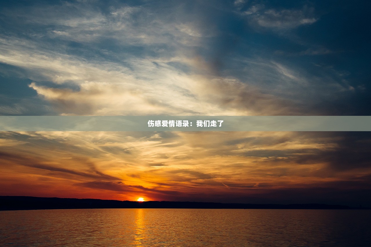 伤感爱情语录：我们走了