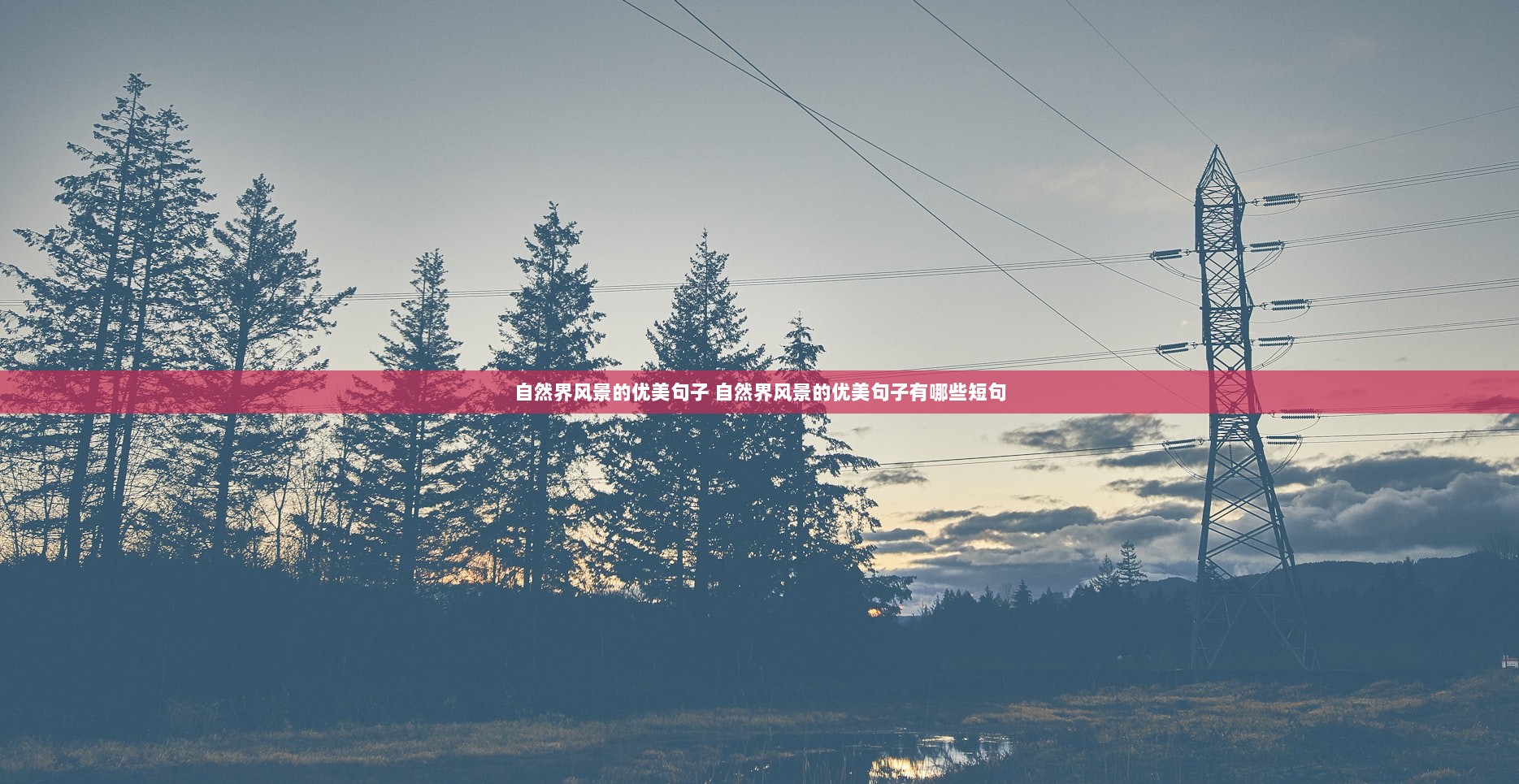 自然界风景的优美句子 自然界风景的优美句子有哪些短句
