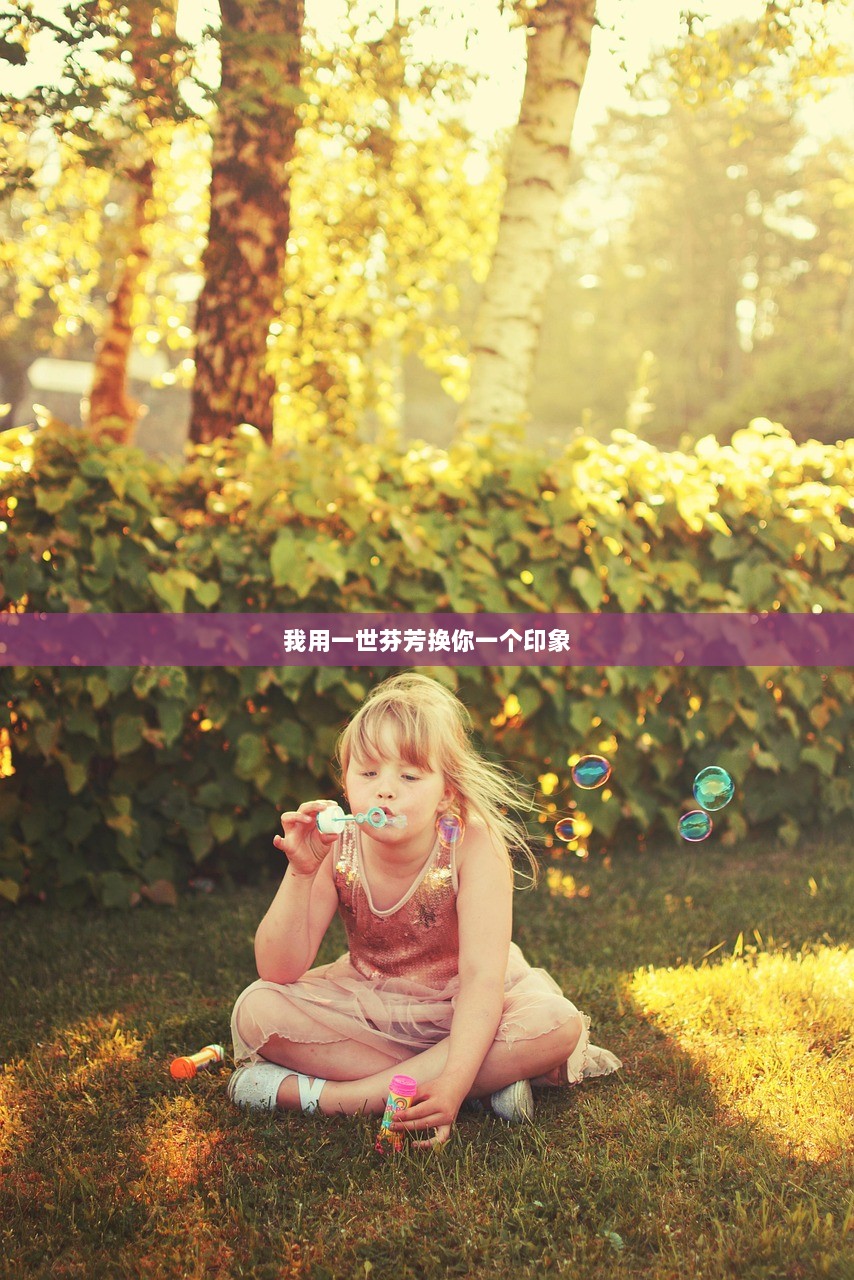 我用一世芬芳换你一个印象