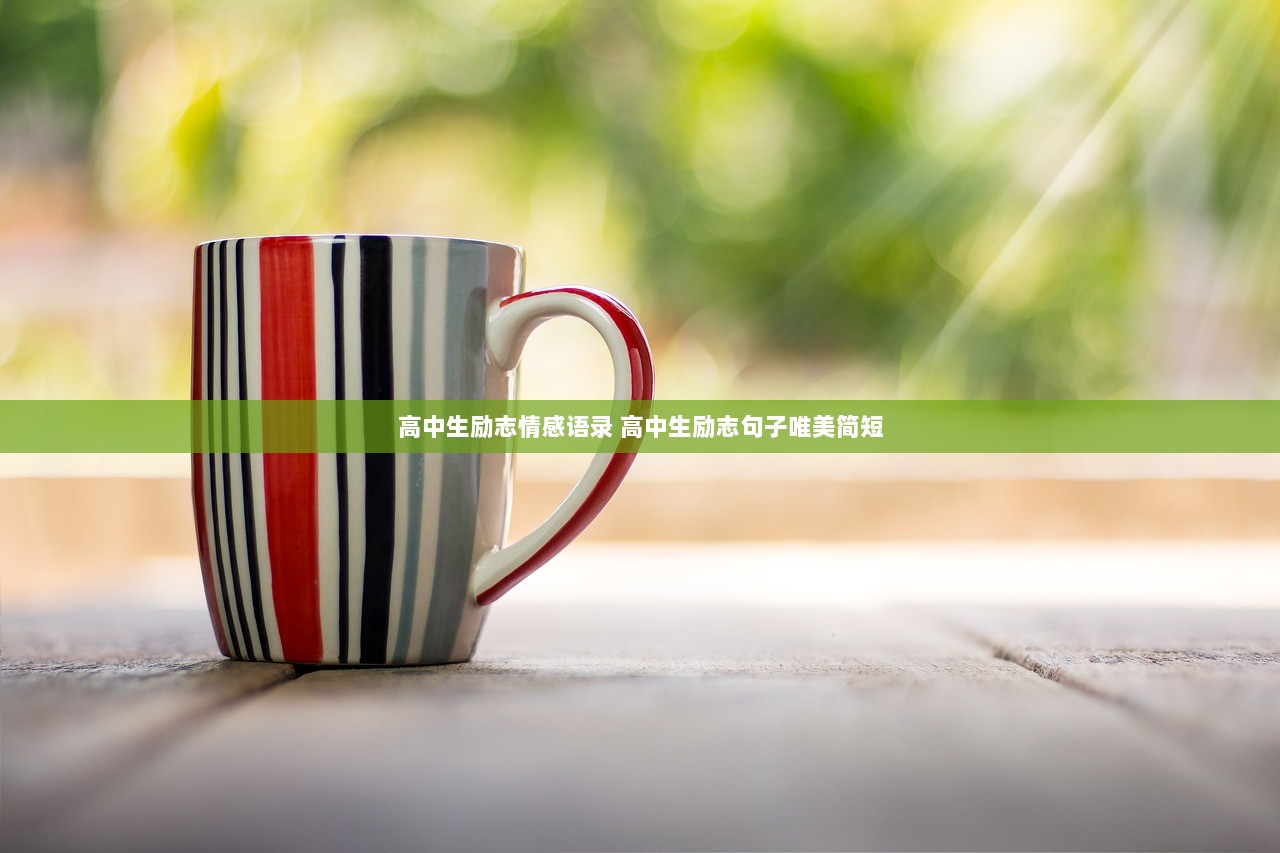 高中生励志情感语录 高中生励志句子唯美简短