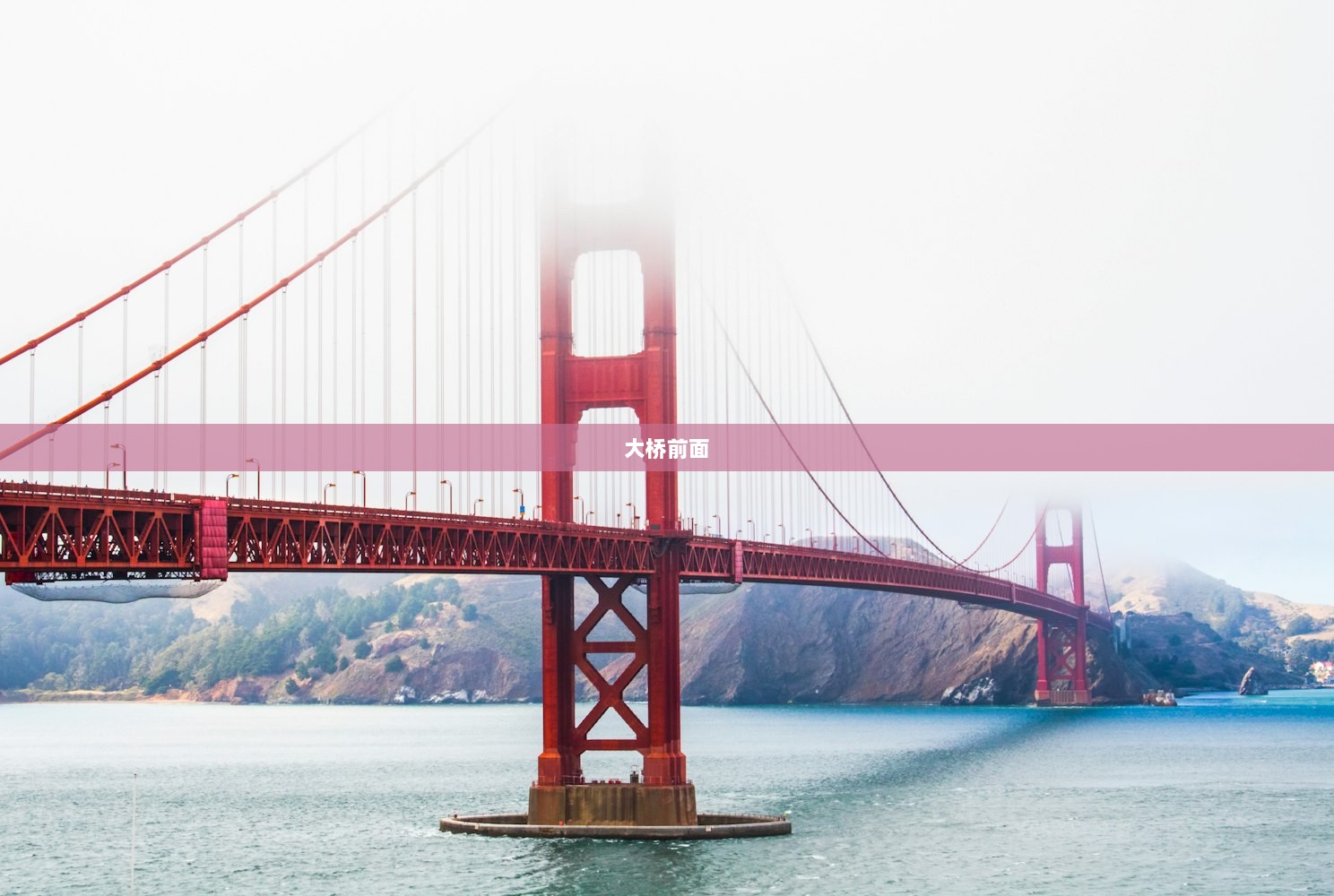 大桥前面